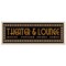 6" x 36" Theater Sign Framed Wall Art, Contemporary Home Theater Movie Décor, Glass Facing and Hanging Hardware Included